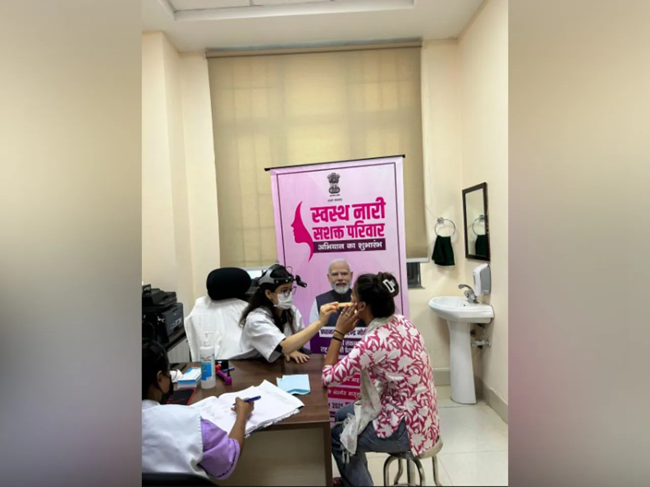 RHTC Najafgarh organises health camps under “Swasth Naari Shashakt Parivar Abhiyan” (Photo/ANI)