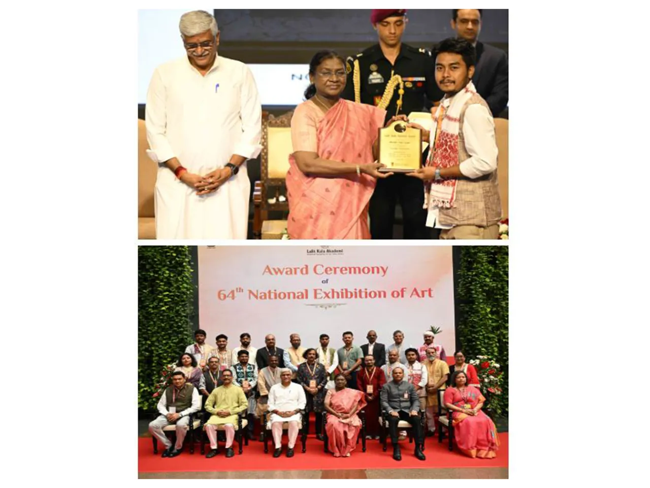 President Droupadi Murmu, graced the award ceremony of the 64th National Exhibition of Art (Photo/PIB)