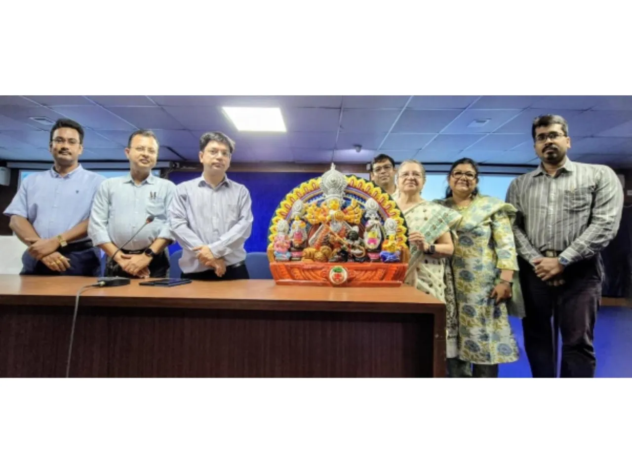 IEM’s 3D Printing Lab Crafts Eco-Friendly Durga Idol, Blending Tradition with Technology