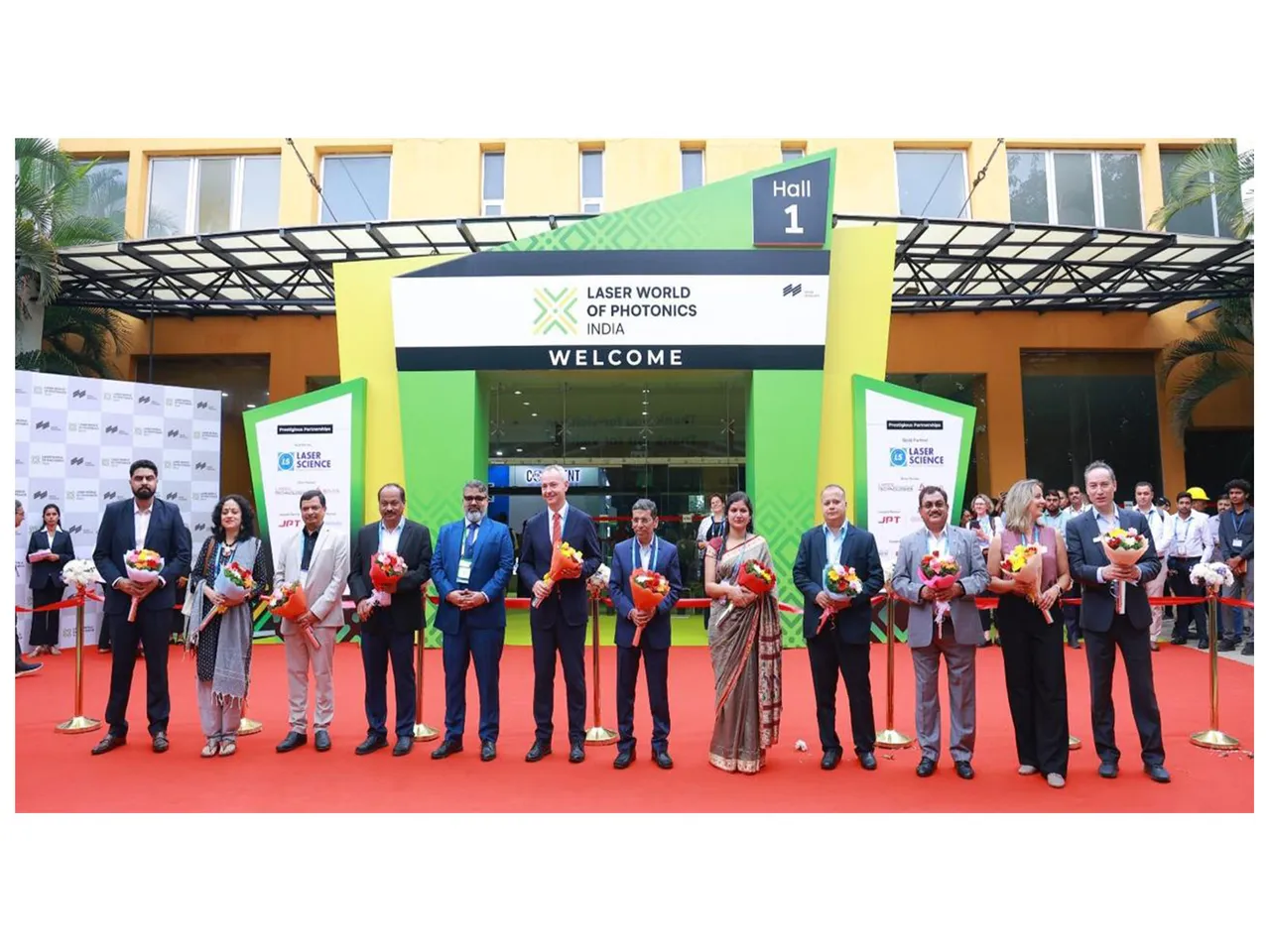 Dignitaries come together for the grand inauguration of Laser World of Photonics India 2025.