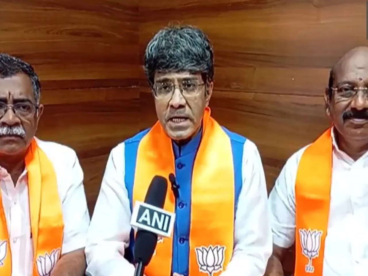 BJP National Spokesperson CR Kesavan (middle) (Photo/ANI)