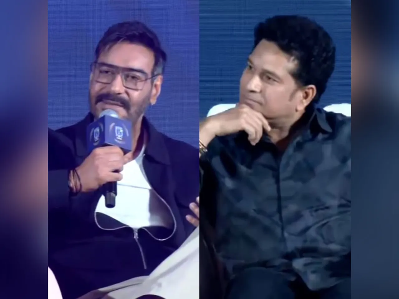 Ajay Devgn, Sachin Tendulkar (Photo: ANI)