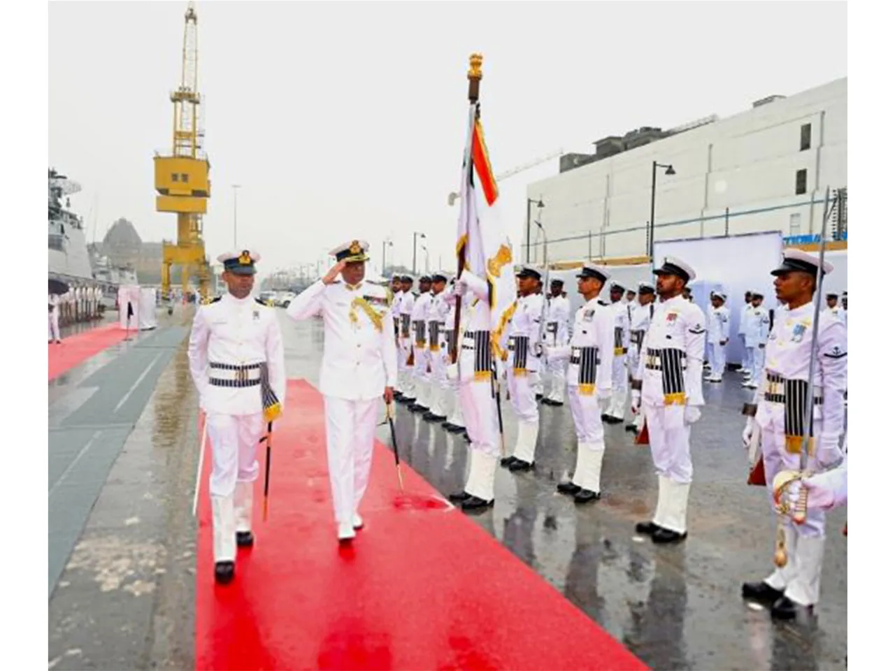 Rear Admiral Vivek Dahiya, NM, assumed Command of the Western Fleet (Photo/X: @IN_WNC)