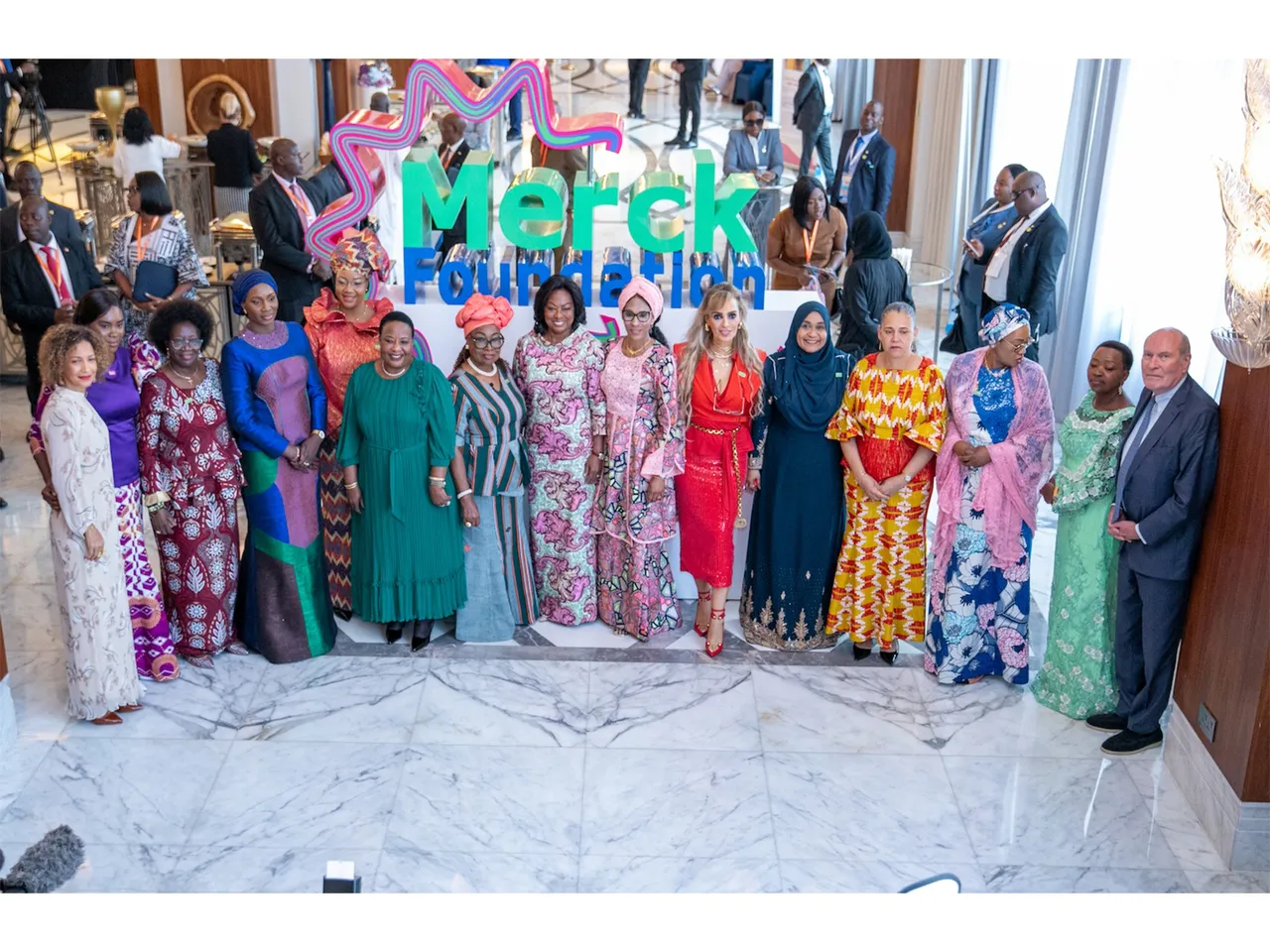 Merck Foundation Chairman and CEO with the First Ladies of Africa and Asia at the 7th Edition of Merck Foundation First Ladies Initiative Summit