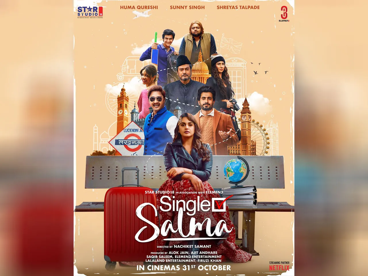 Poster of Single Salma (Image source: Huma's Instagram)