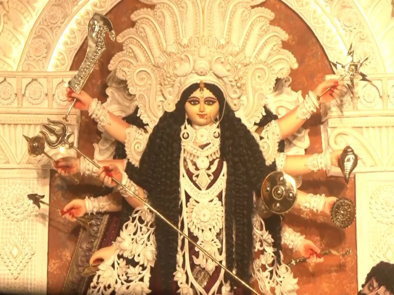 Maa Durga idol of Mudi Ali Club, Kolkata (Photo/ANI)