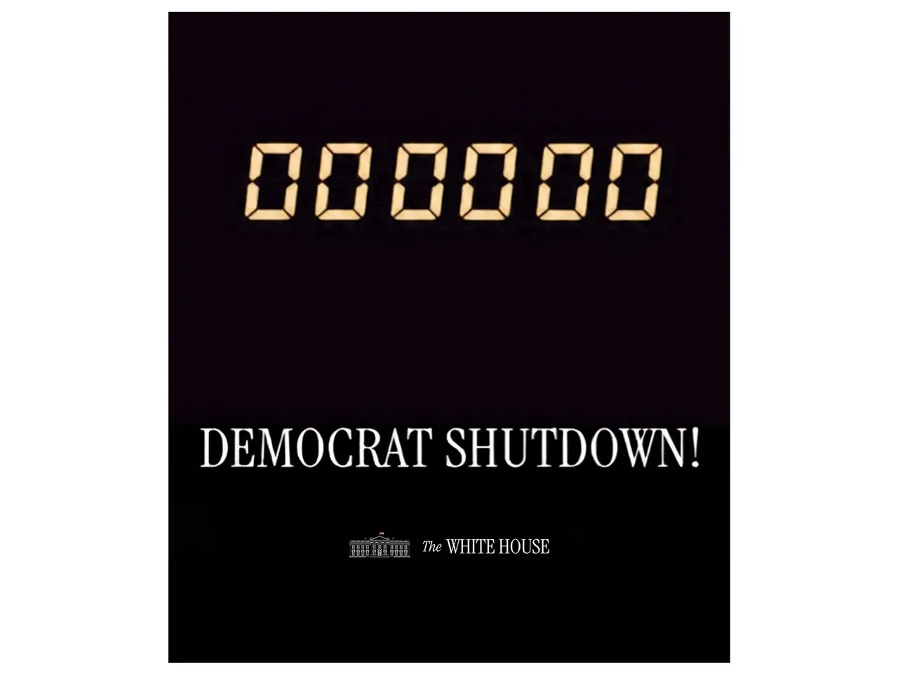 US federal government shuts down (Image: X@WhiteHouse)