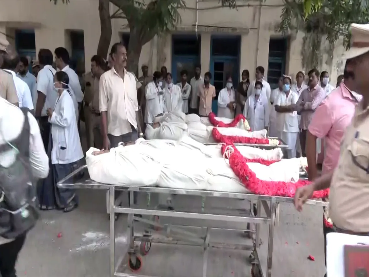 Mortal remains of those who died in the Ennore Power Plant accident  (Photo/ANI)