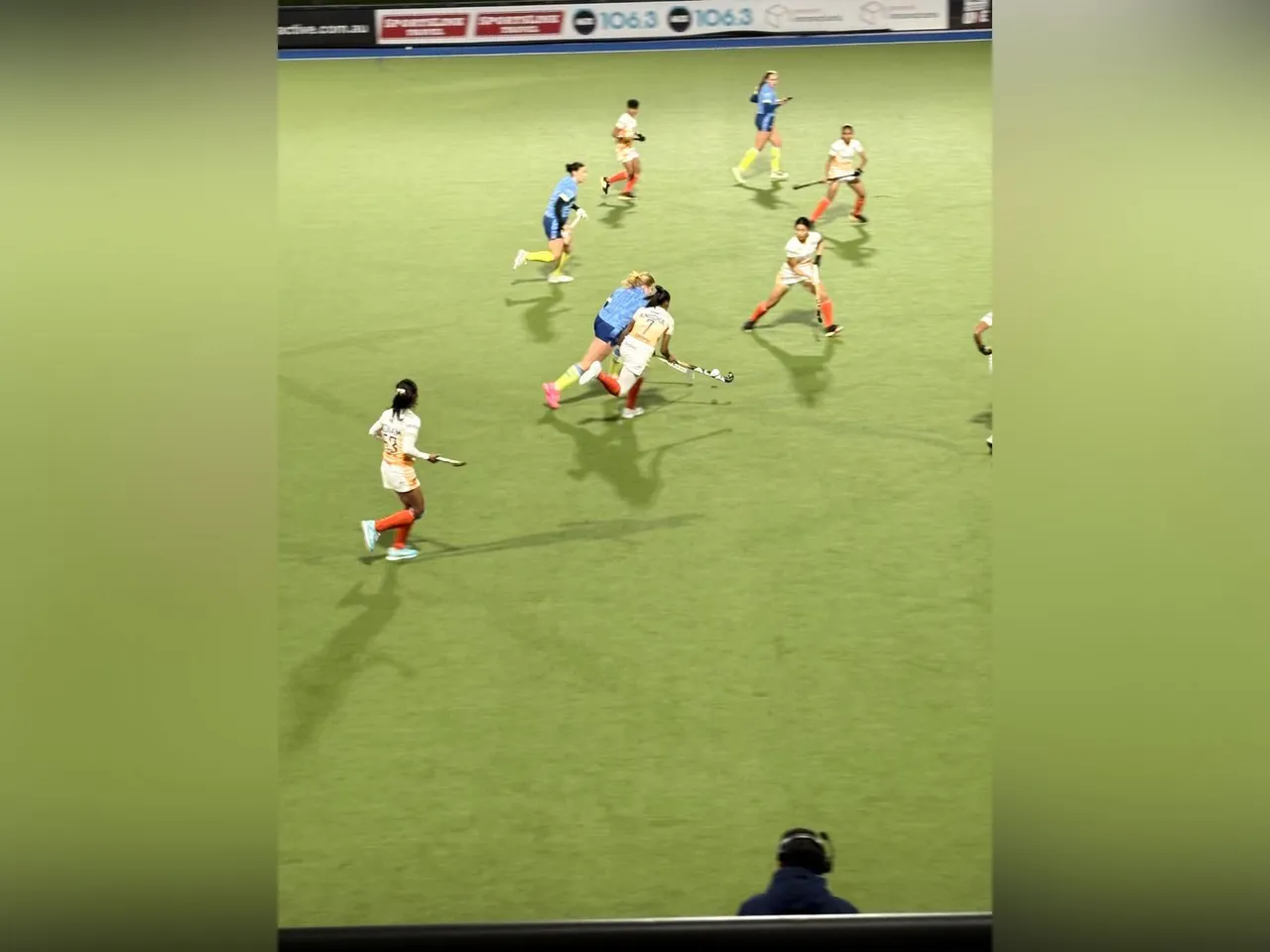 Players in action during the match (Photo: Hockey India)
