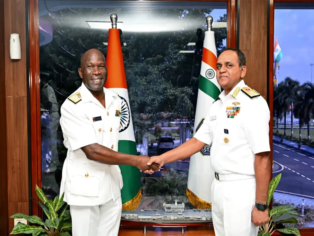 Major General Paul Owuor Otieno visits Southern Naval Command (SNC), Kochi (Photo/PIB)