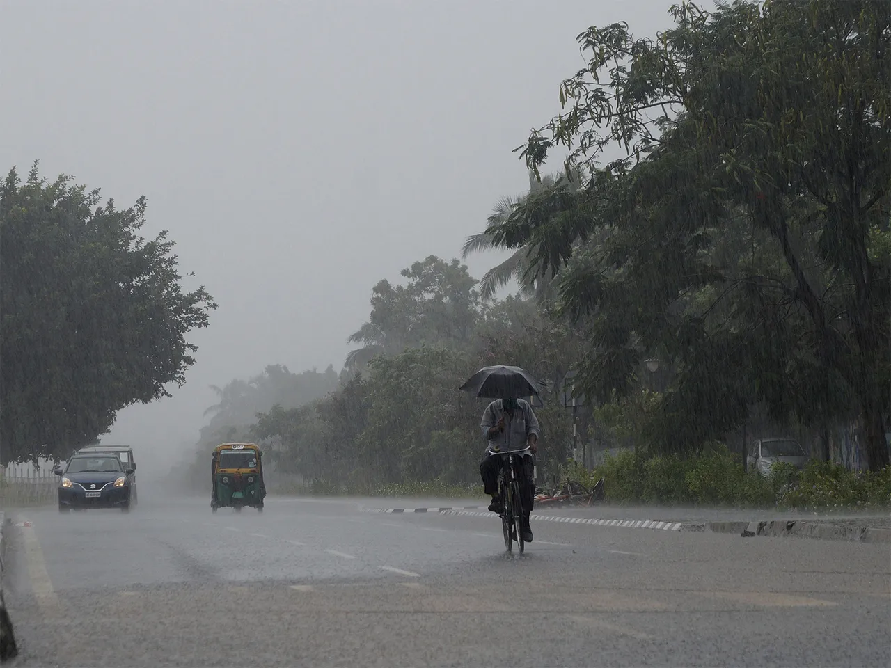 Visual of heavy rain in Odisha (File Photo/ANI)
