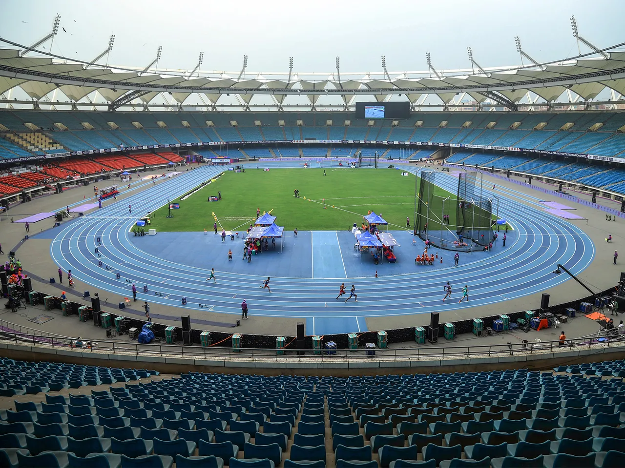 Jawaharlal Nehru Stadium. (Photo: ANI)