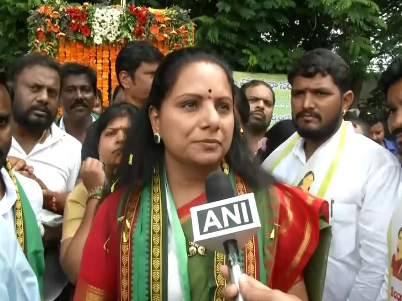 Telangana Jagruthi President K Kavitha (Photo/ANI)