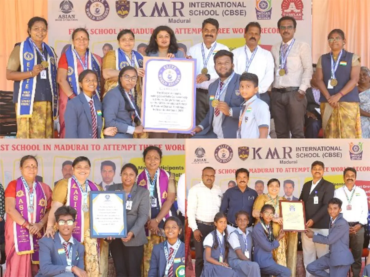 Madurai’s KMR International School Creates History with Three Consecutive Elite World Records