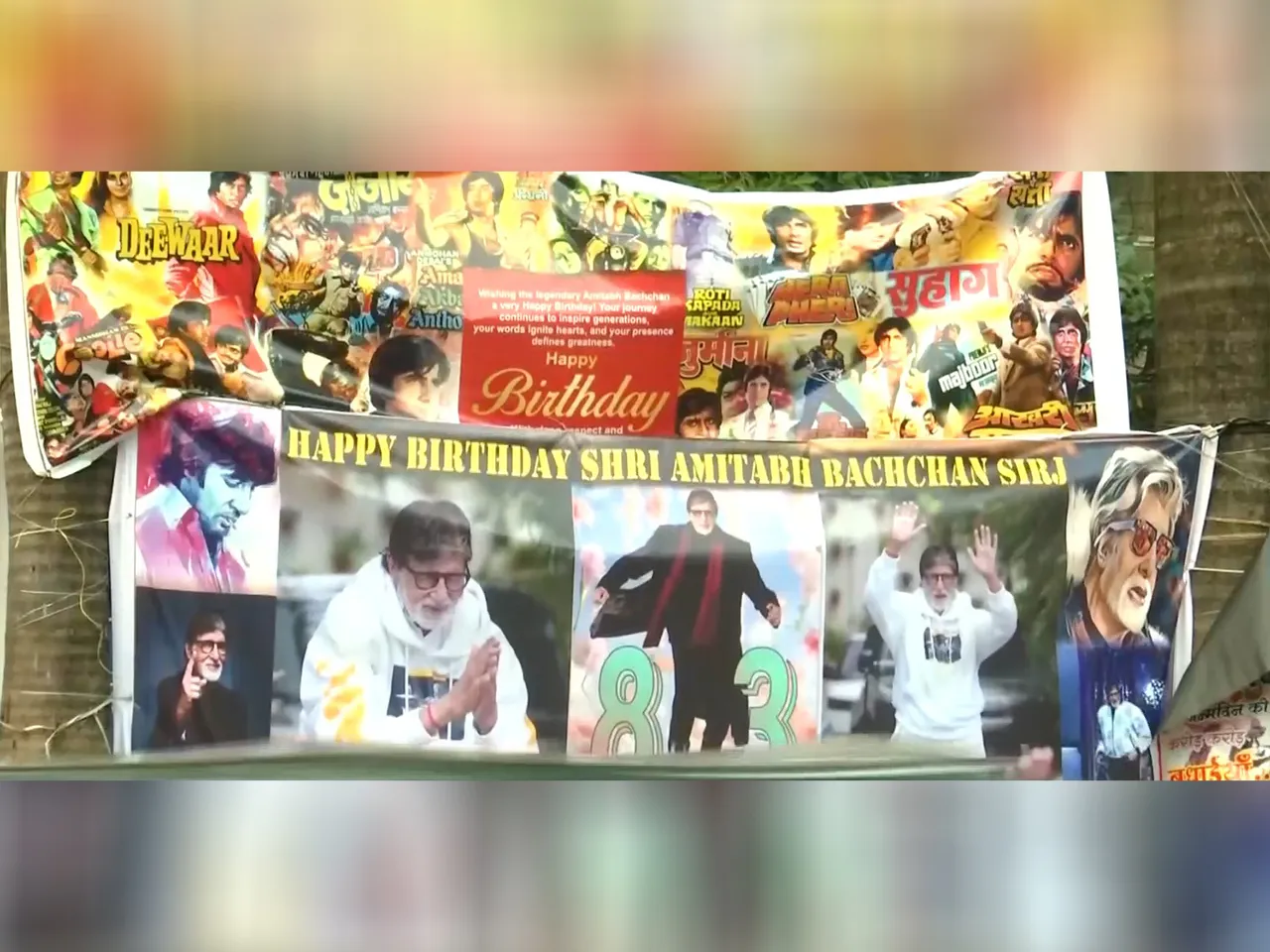 Amitabh Bachchan birthday celebration (Image source/ANI)