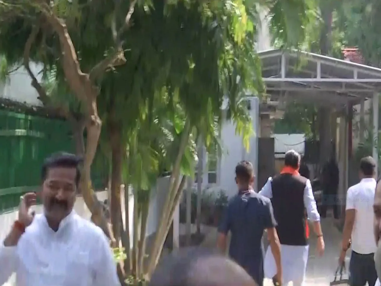 BJP leaders arriving for a meeting in New Delhi (Photo/ANI)