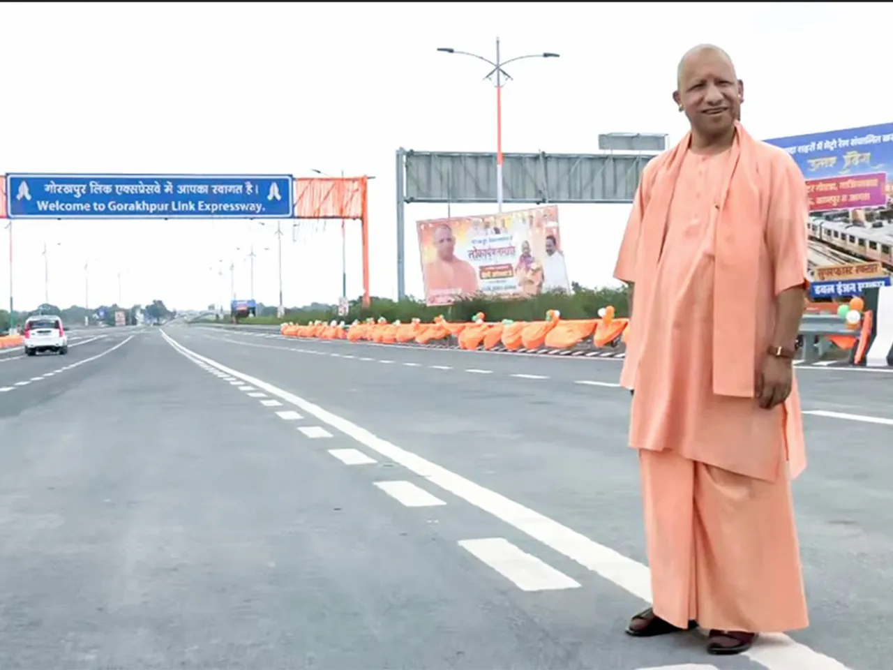 UP CM Yogi Adityanath at Gorakhpur Link Expressway (File Photo/ANI)