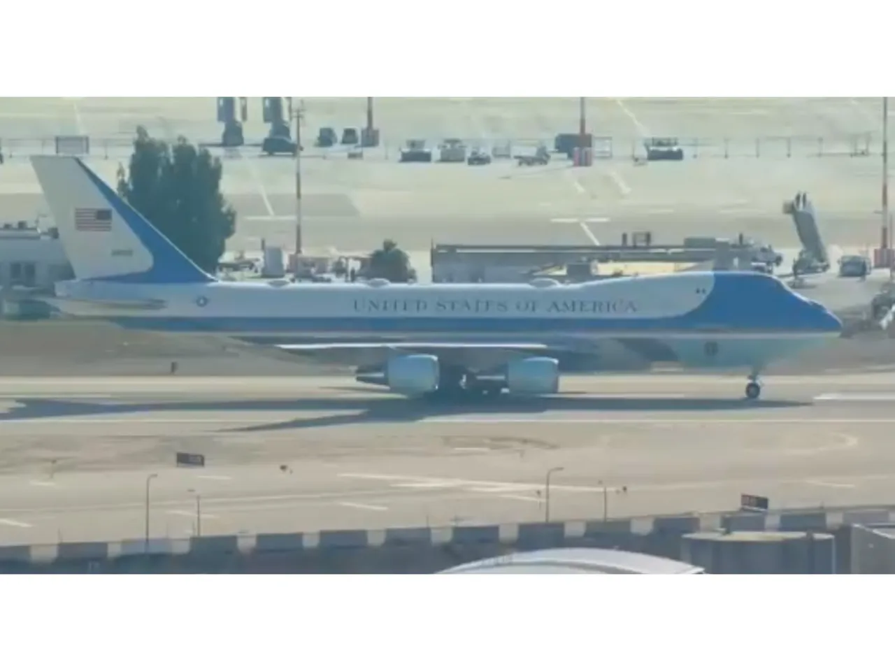 Air Force One touches down in Israel (Photo/Reuters)