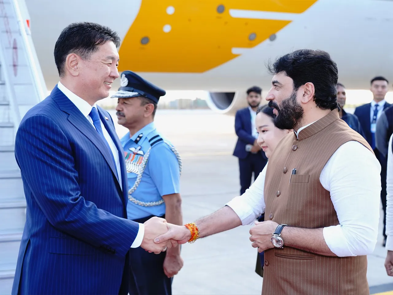 Mongolian President Khurelsukh Ukhnaa (Photo: X@MEAIndia)