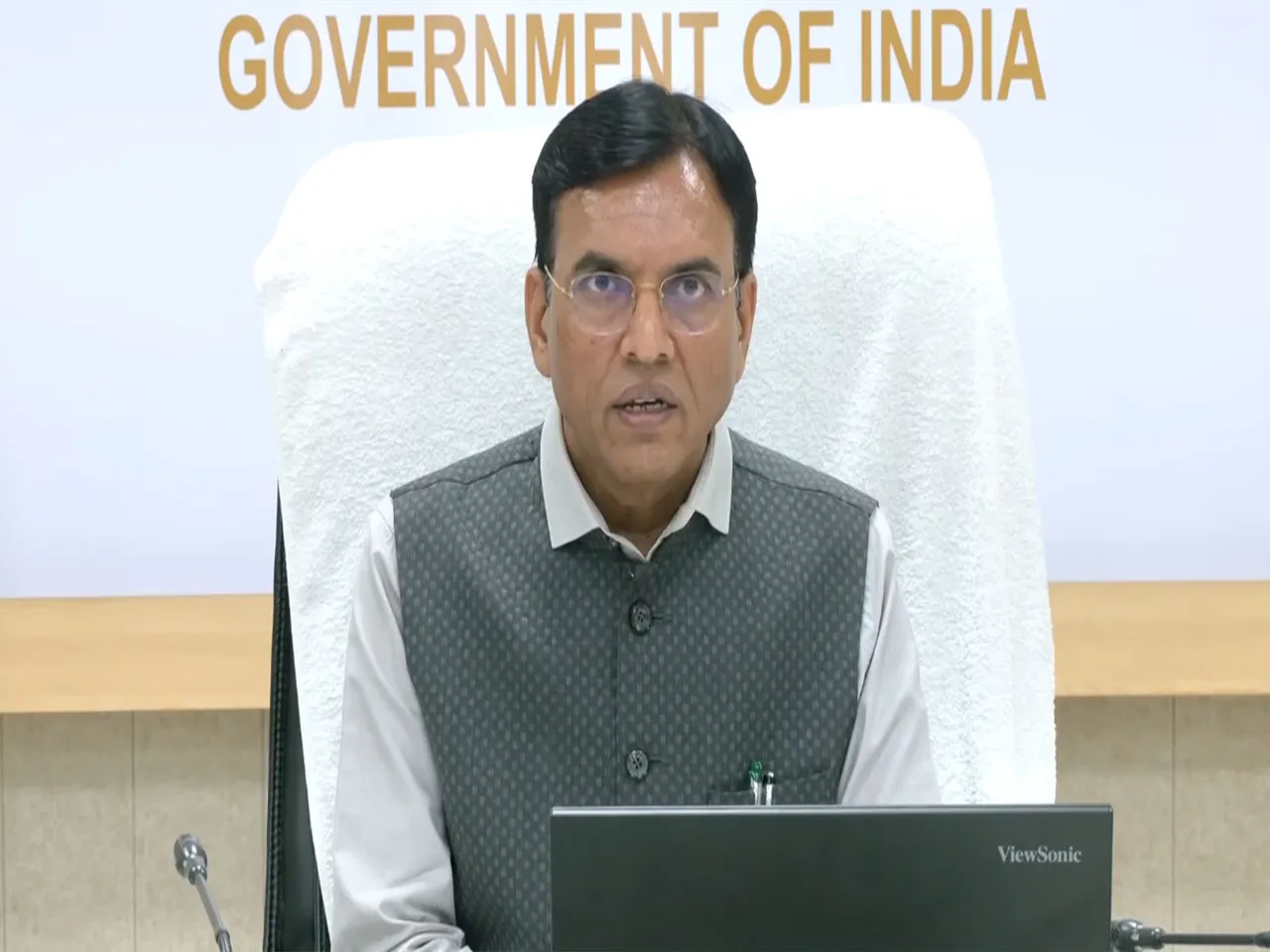 Union Minister for Labour and Employment, Mansukh Mandaviya (Photo:ANI)