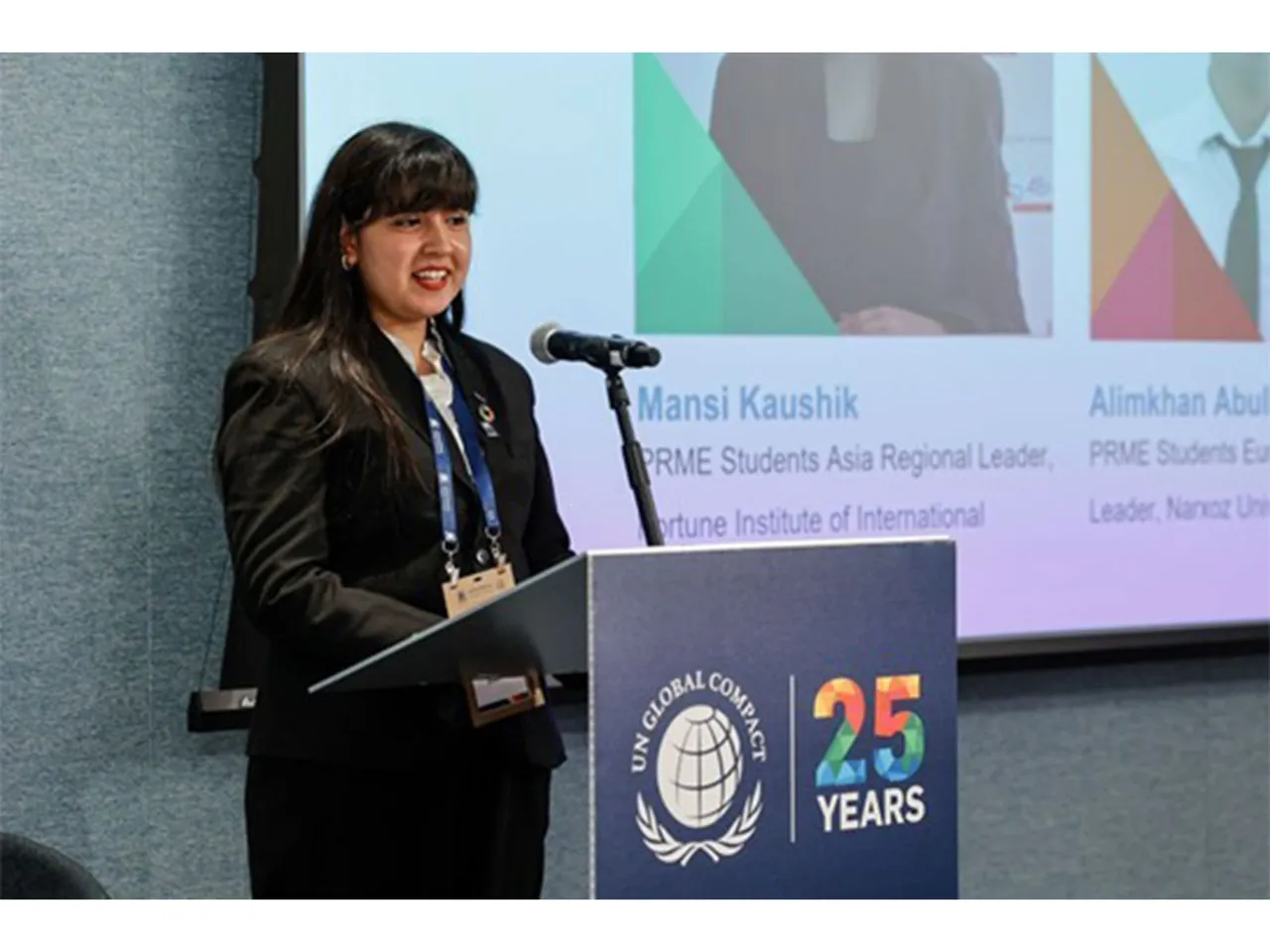 FIIB Student Represents South and Central Asia at the United Nations General Assembly (UNGA) Week 2025 in New York