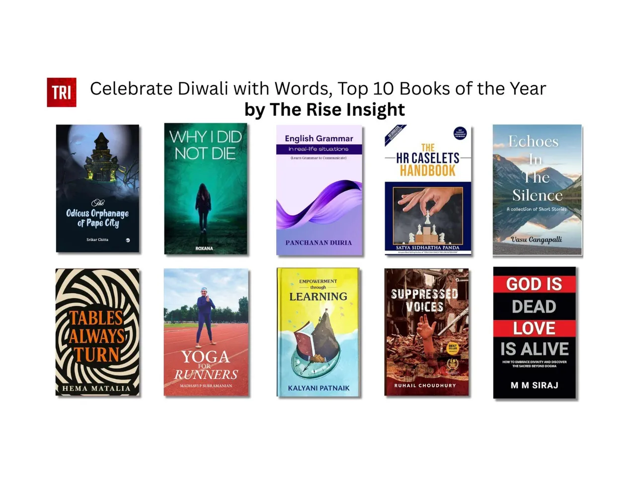 Celebrate Diwali with Words, Top 10 Books of the Year by The Rise Insight