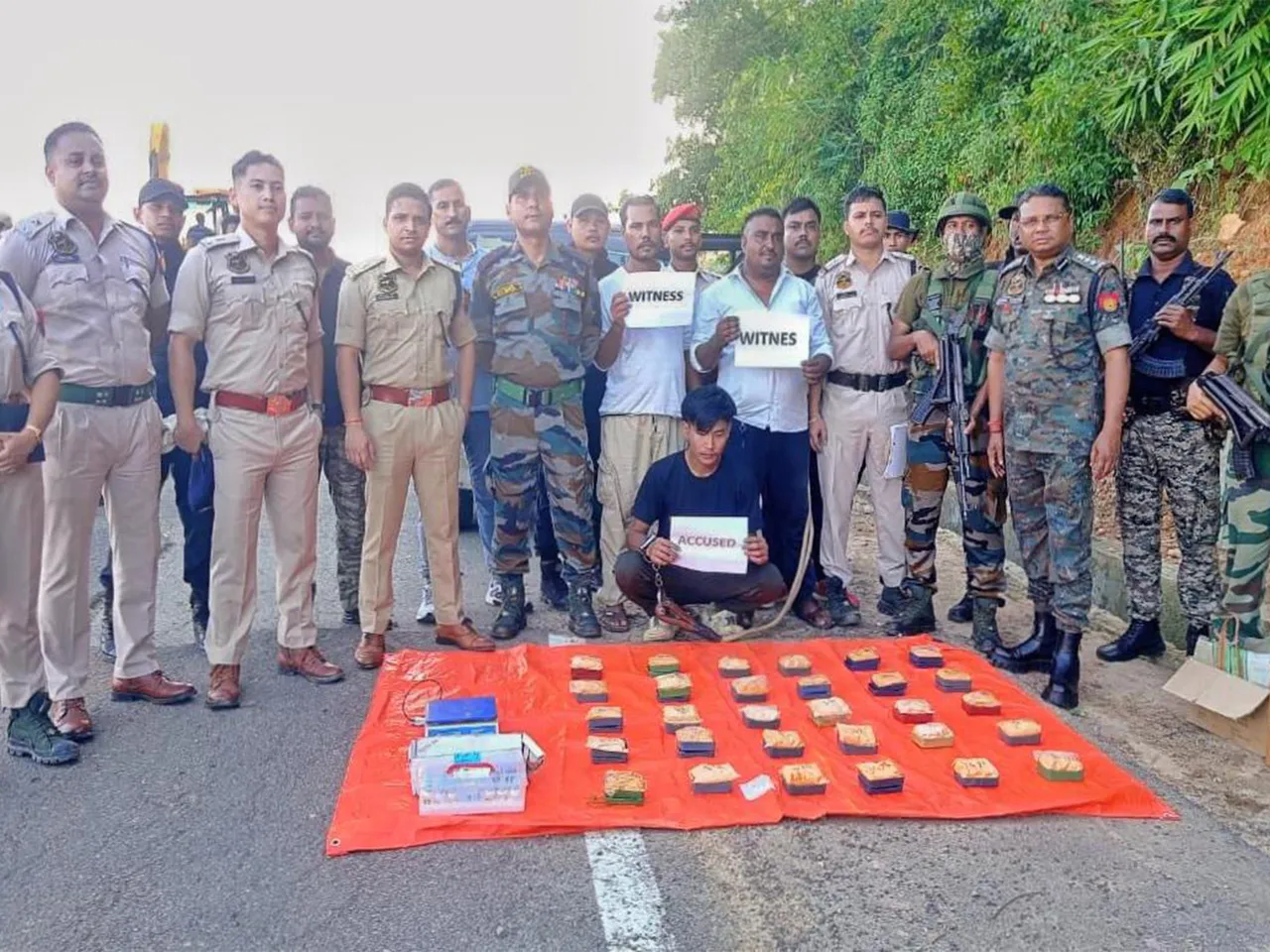 Assam Rifles, police seize Heroin in Cachar (Photo/ANI)
