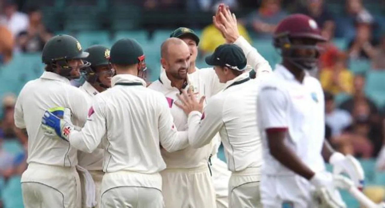 New Year Test: Lyon spins Australia into strong position over Windies