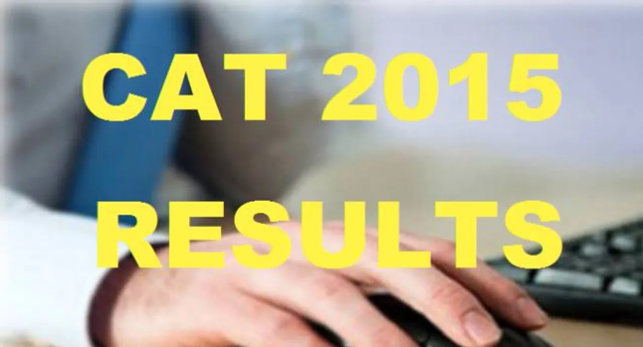 CAT 2015 results declared via SMS!