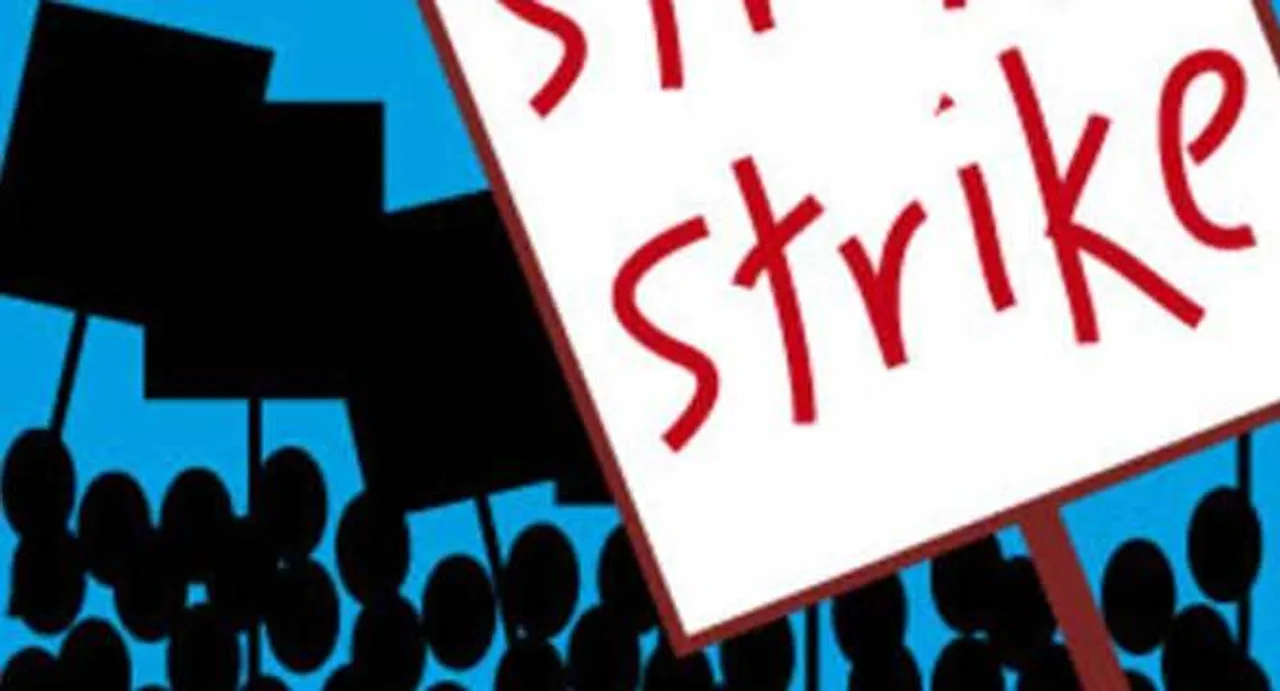 PSU bank employees on strike, operations hit partially