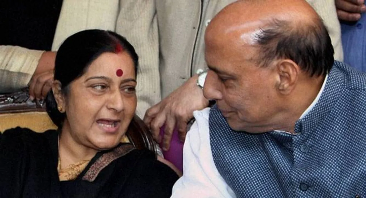 Sushma meets Rajnath to discuss Indo-Pak Foreign security level talks