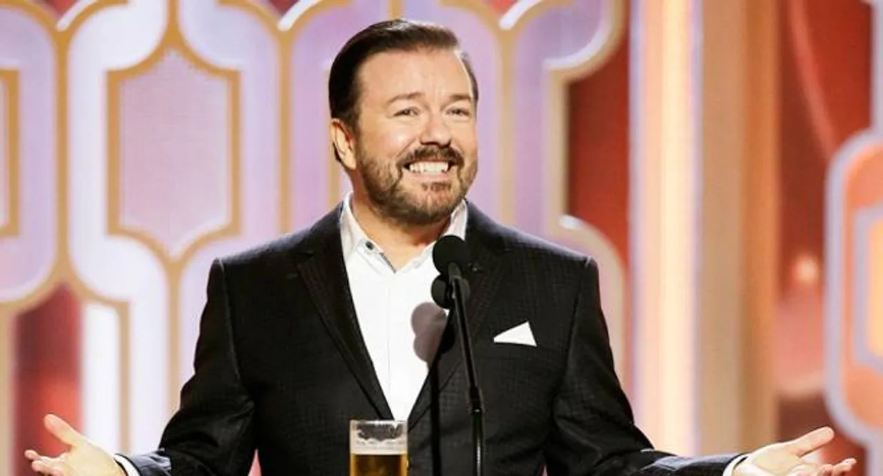 Ricky Gervais entertains with unabashed jibes at Golden Globes