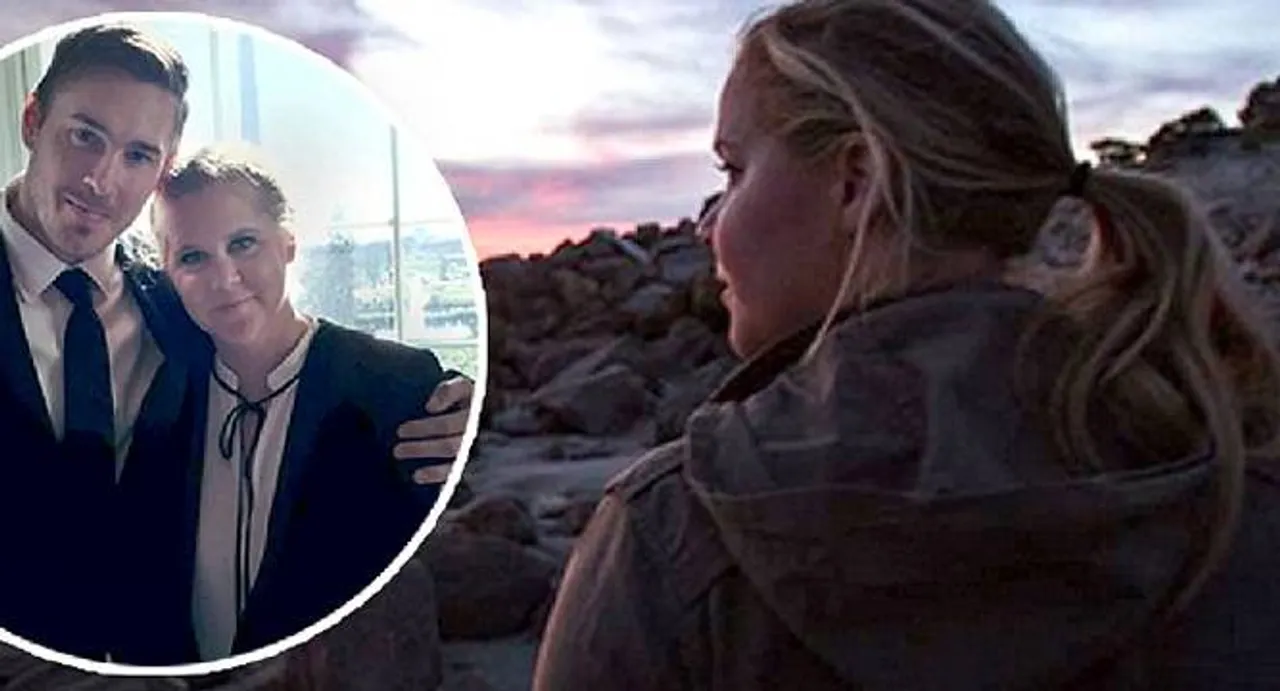 Amy Schumer's boyfriend shares photo of romantic beach stroll