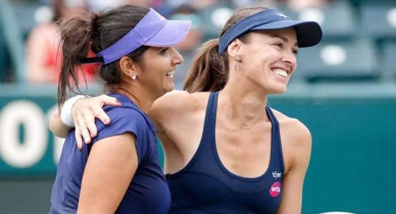 Hingis joins Sania at top of world rankings