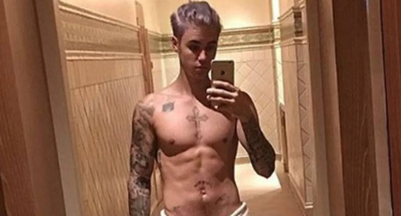 Justin Bieber debuts new purple hair