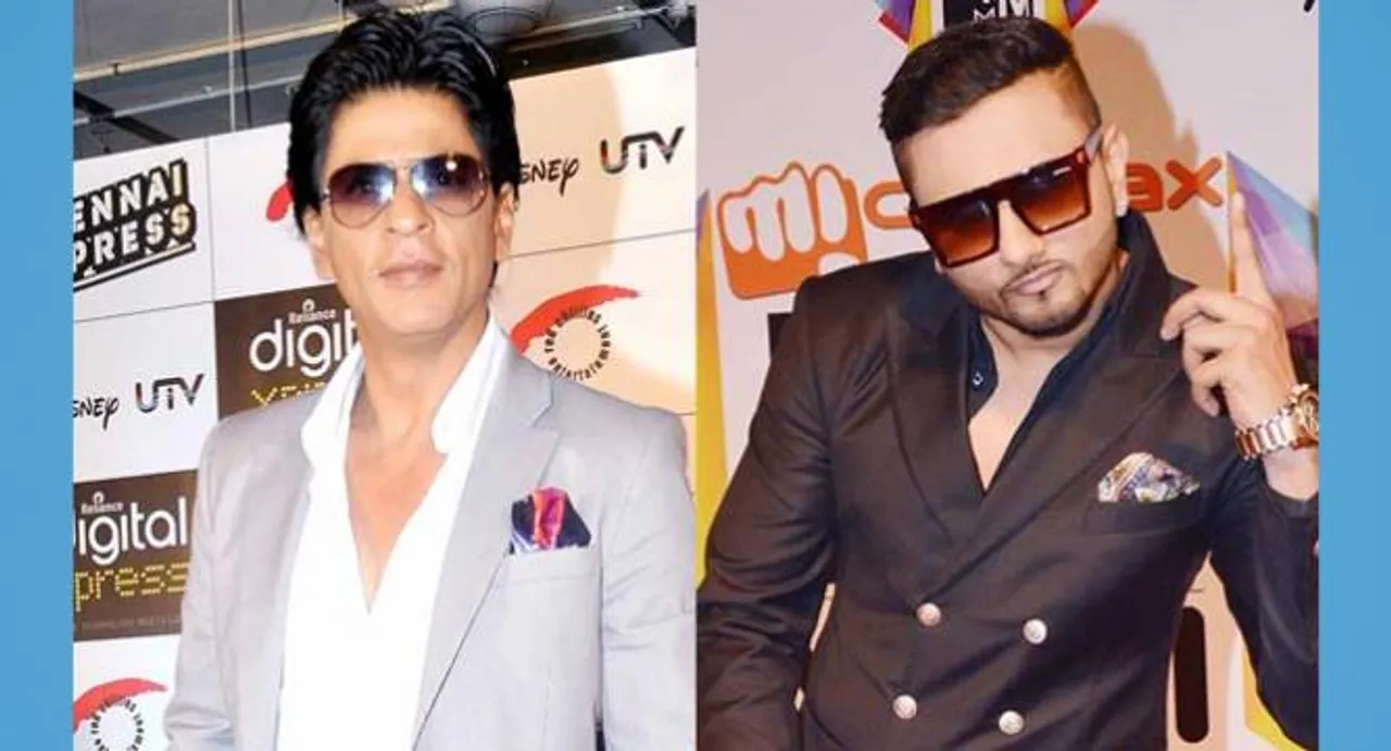 Back in the frame! SRK, Yo Yo Honey Singh share picture perfect
