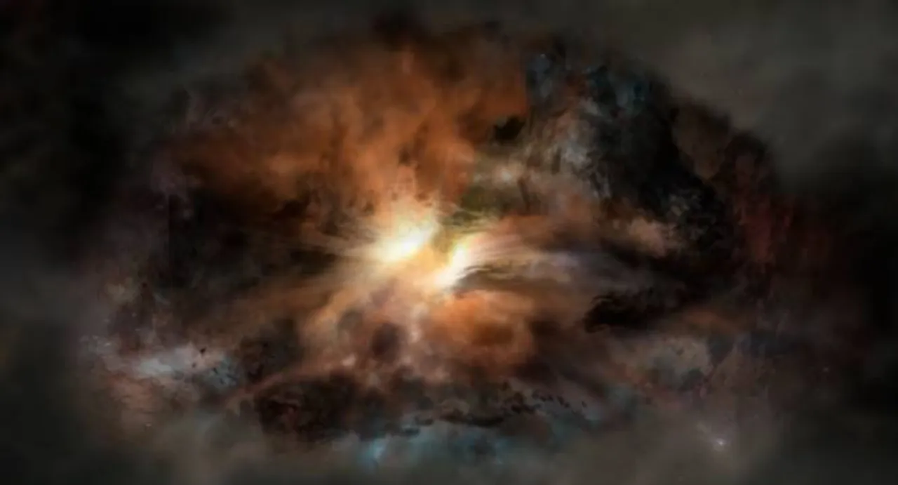 Most luminous galaxy ripping itself apart: study