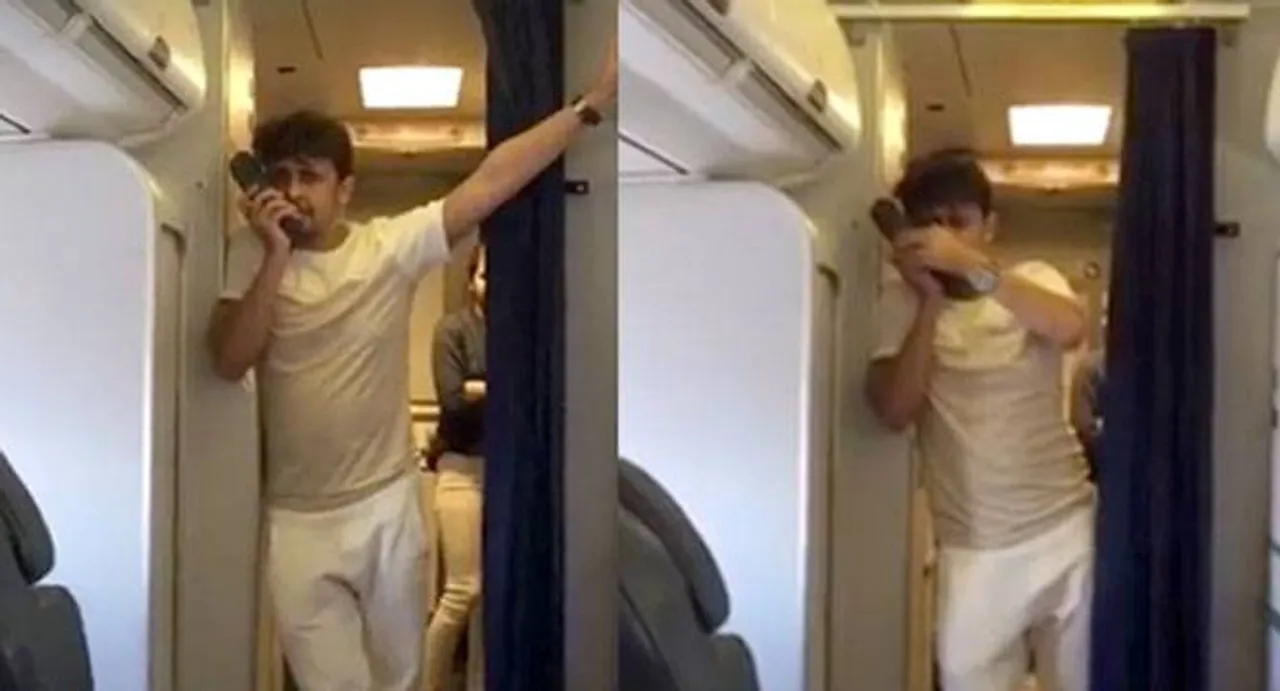 Melodious surprise from Sonu Nigam for flight passengers