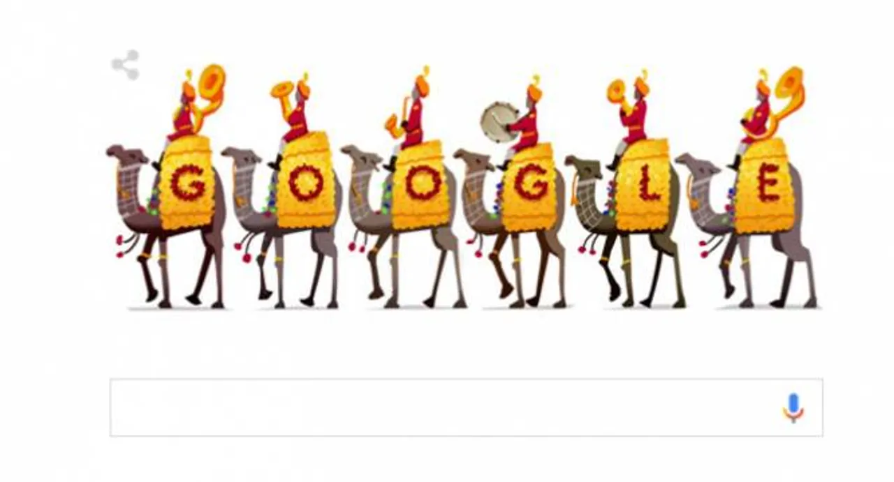 Republic Day 2016: BSF camel contingent march on Google doodle
