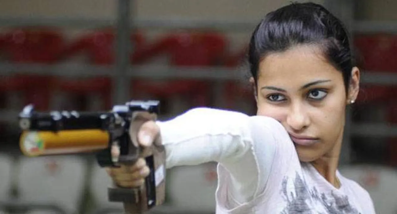 Heena secures Olympic quota with gold medal