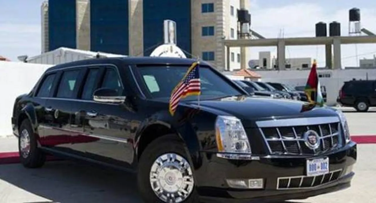 Next US President's limo spotted undergoing secret tests