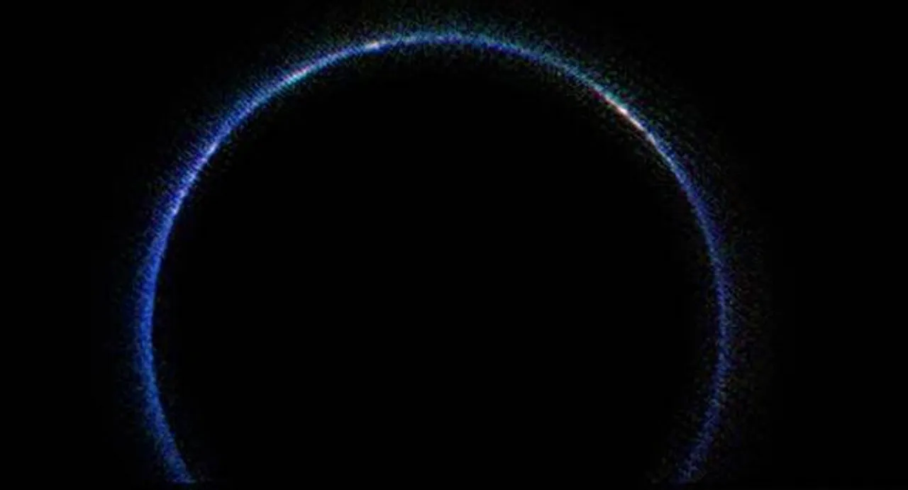 NASA probe captures Pluto's blue atmosphere in infrared
