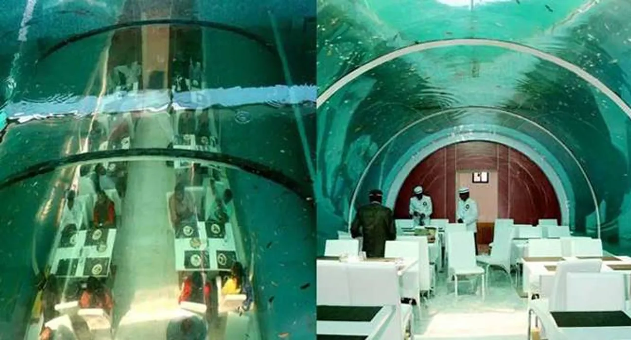 Experience under water dining at this unique restaurant in Ahmedabad
