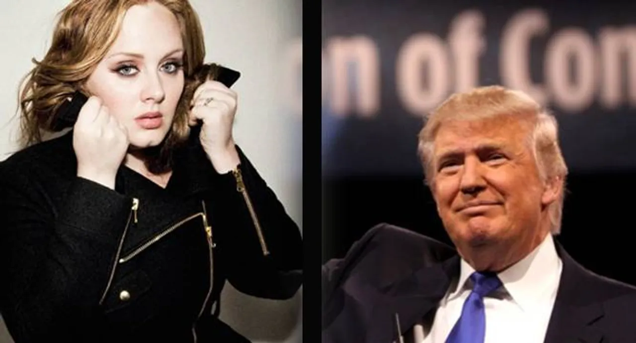  Adele objects as Trump plays song