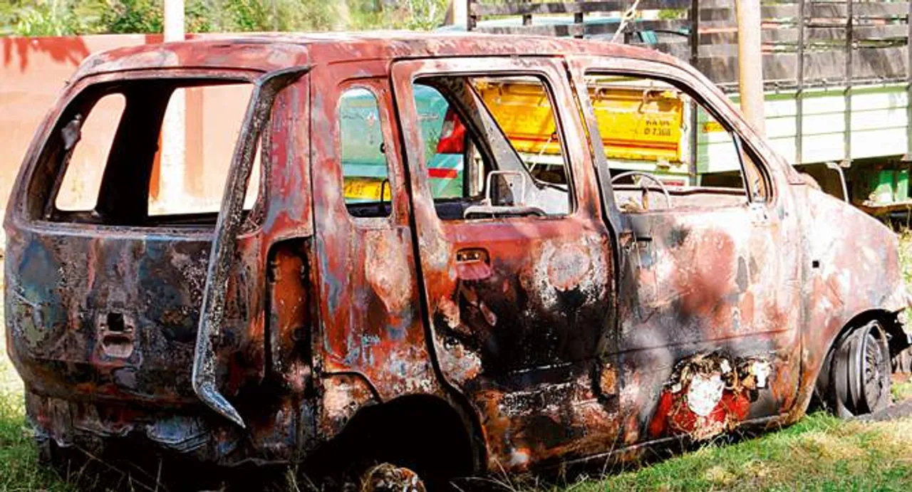 Mob strips Tanzanian girl, torches her car as police watch
