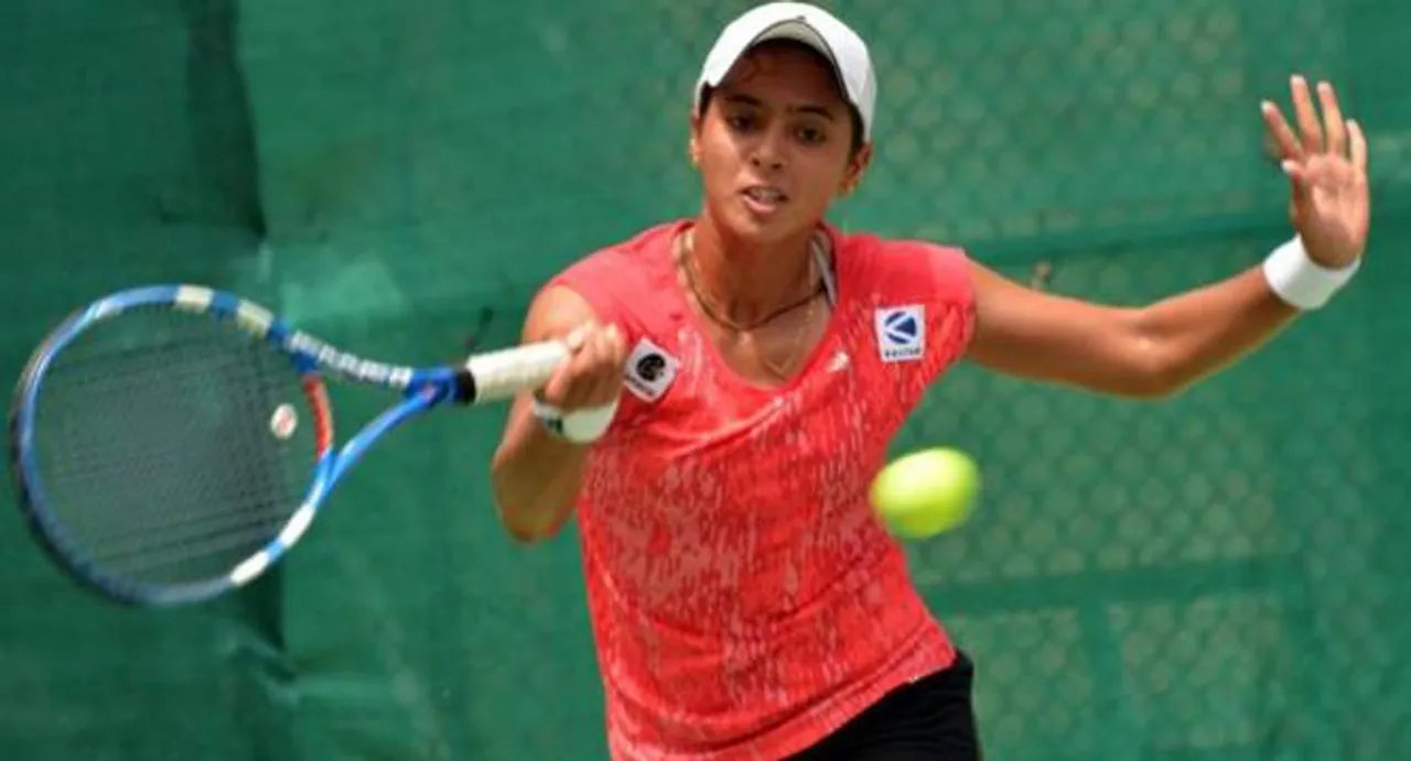 Ankita creates upset but Sania loses doubles in India's defeat