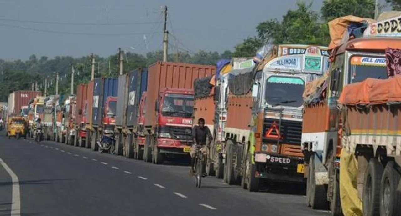 Trucks from India cross into Nepal as key border-point opens