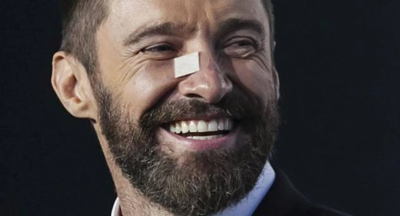 Hugh Jackman treated for skin cancer on nose again