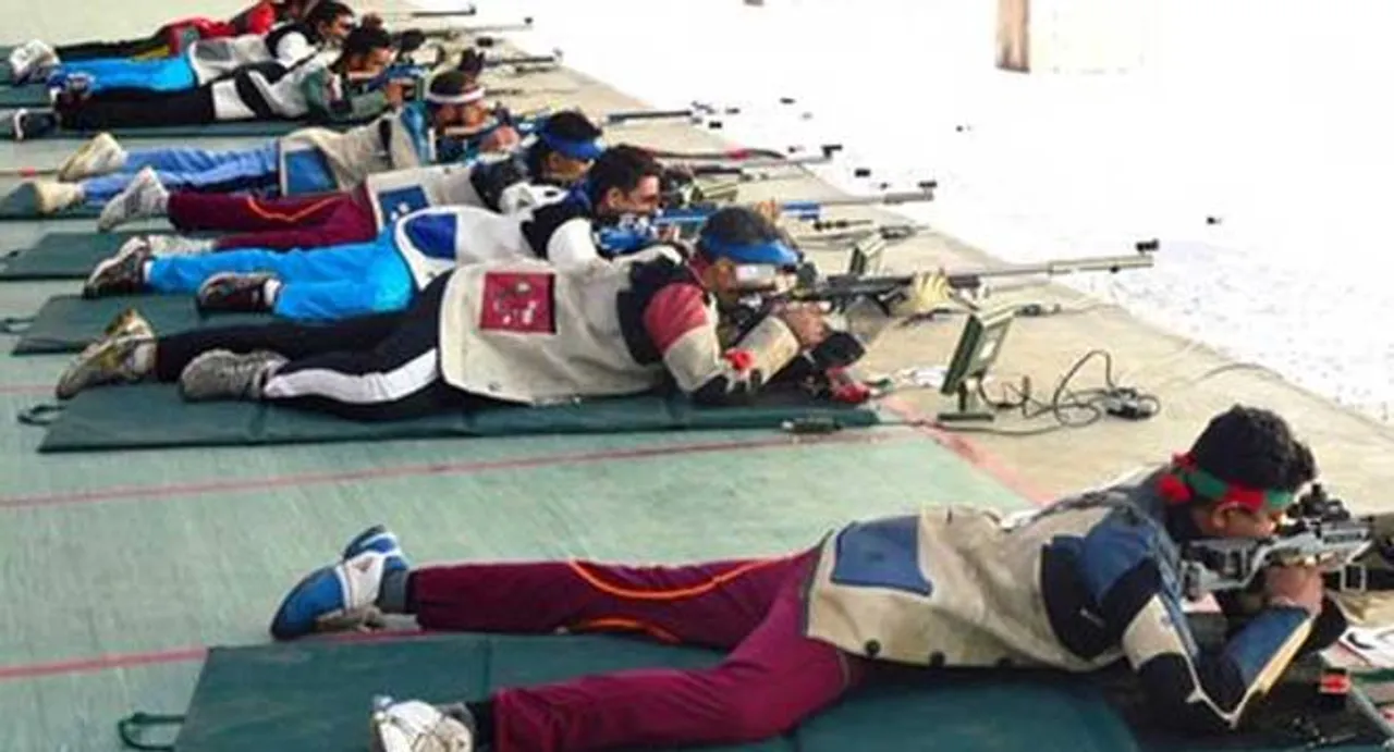 Indians sweep gold in shooting range 