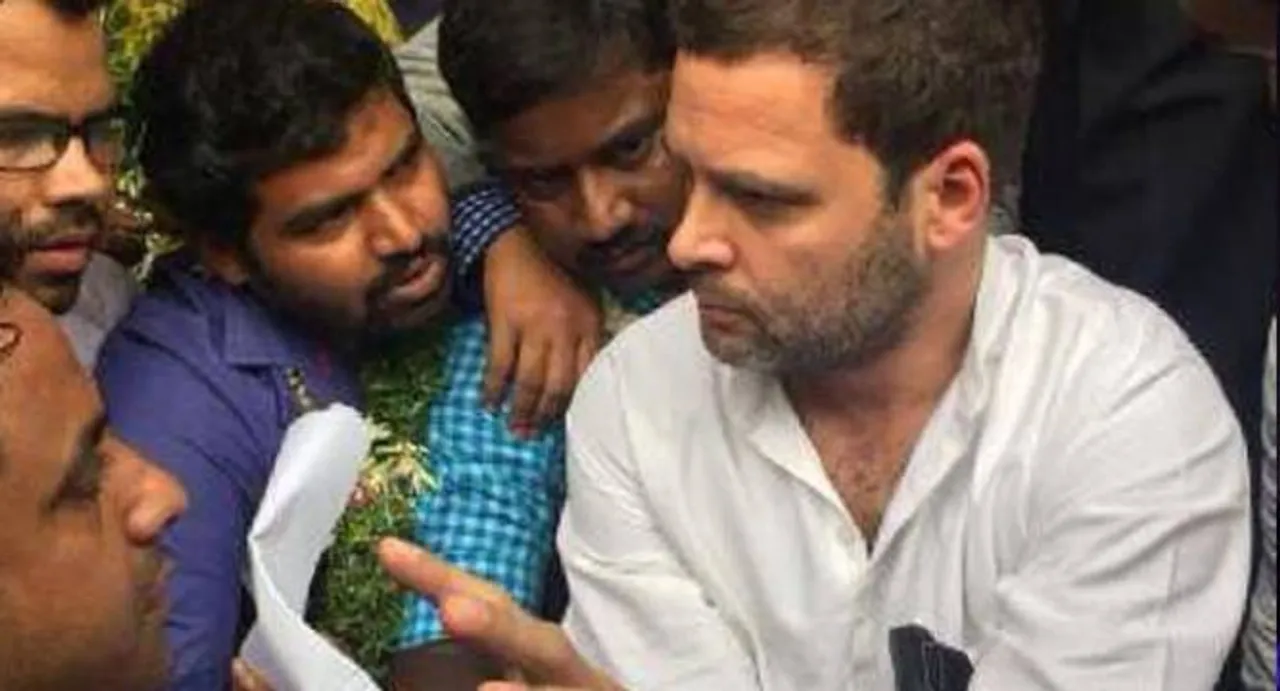 Rahul speaking in Hafiz Sayeed's language: BJP on JNU row